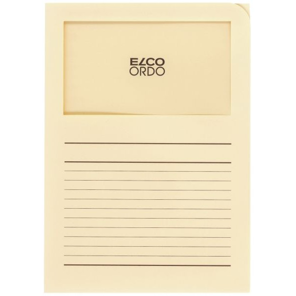 7610425431209 - Sichtmappe Ordo classico 29488 A4 120g Papier hellchamois für lose Blätter mit Sichtfenster 7610425431209 100 Stück