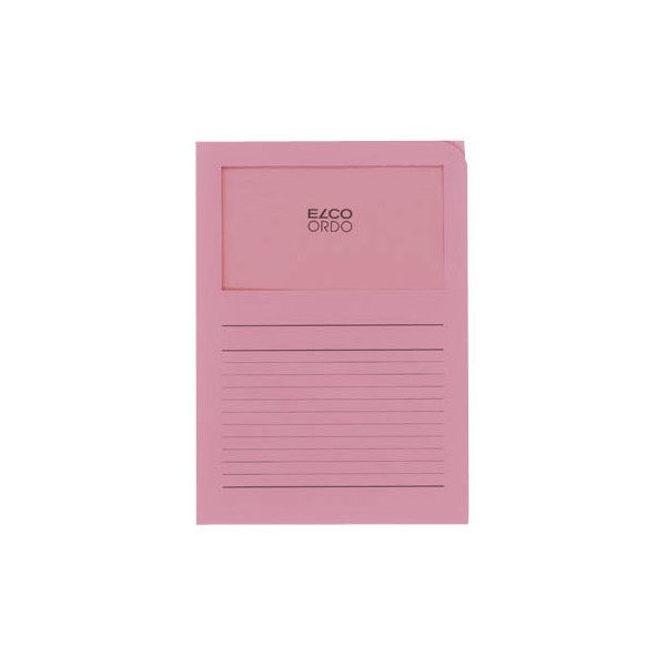 7610425980400 - Sichtmappen Ordo classico 2948951 A4 rosa Recyclingpapier 120g 7610425980400 100 Stück