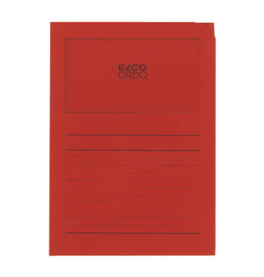 Sichtmappen Ordo classico 29489.92, A4 intensivrot Recyclingpapier 120g