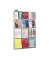 Wanddisplay mit 12 Fächer 1/3 A4 / 6 Fächer A4 transparent