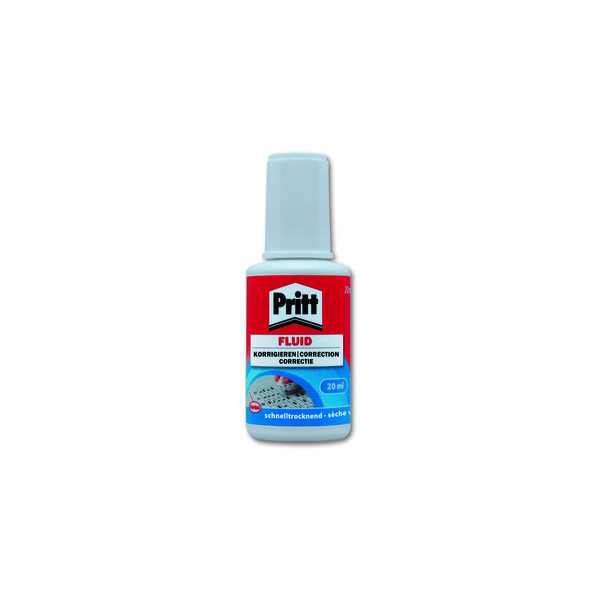10 Stück Pritt 1620 Korrekturflüssigkeit mit Pinsel 20ml weiß 8713987340381 Pritt 20 Milliliter