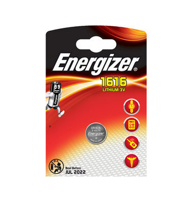 Knopfzellen, CR1616, 3 Volt