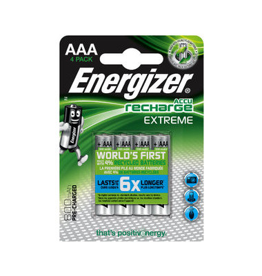 Akkus Recharge Extreme, AAA / Micro / HR03, 1,2 Volt