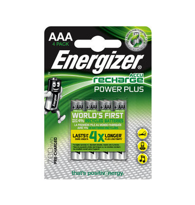 Akkus Recharge Power Plus, AAA / Micro / HR03, 1,2 Volt