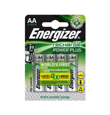 Akkus Recharge Power Plus, AA / Mignon / HR06, 1,2 Volt