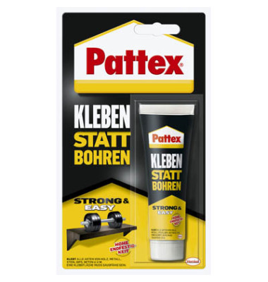 Alleskleber "Kleben statt Bohren"schwarz/gelb 50g