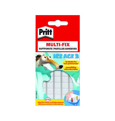Klebepads 9H PGP55 Multi-Fix, 55 St&uuml;ck, 10x9mm (BxL), wiederabl&ouml;sbar