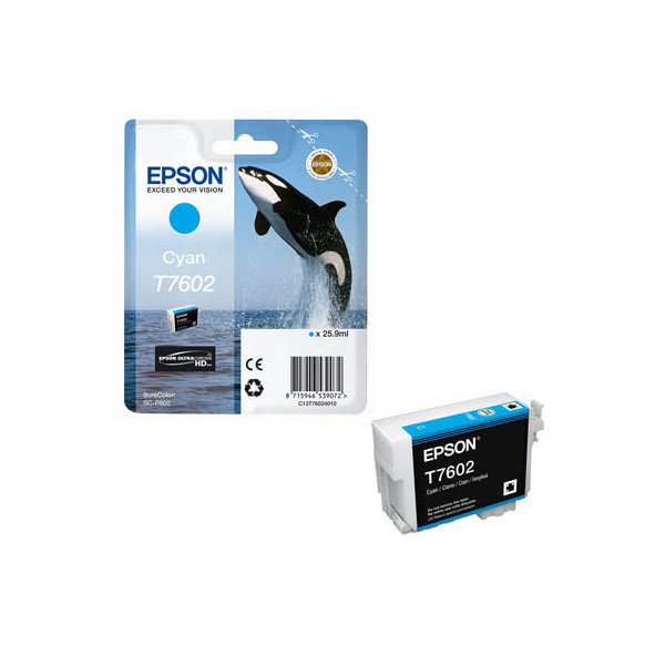8715946539072 - C13T76024010 Druckerpatrone T7602 Cyan SC-P600 (C13T76024010) - Epson