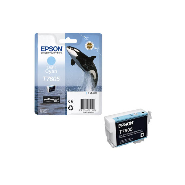 8715946539102 - C13T76054010 Druckerpatrone T7605 Light Cyan SC-P600 (C13T76054010) - Epson