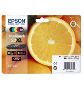 Druckerpatrone 33XL / T3357XL C13T33574011 (33XL), schwarz/fotoschwarz/cyan/magenta/gelb, ca. 530 Seiten schwarz, ca. 400 Seiten