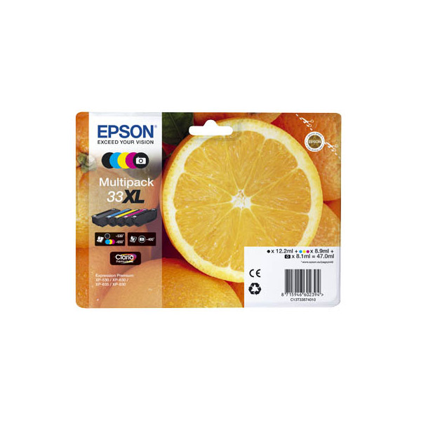 8715946602394 - Druckerpatrone 33XL (C13T33574010) Multipack schwarz cyan magenta gelb fotoschwarz 8715946602394 Epson