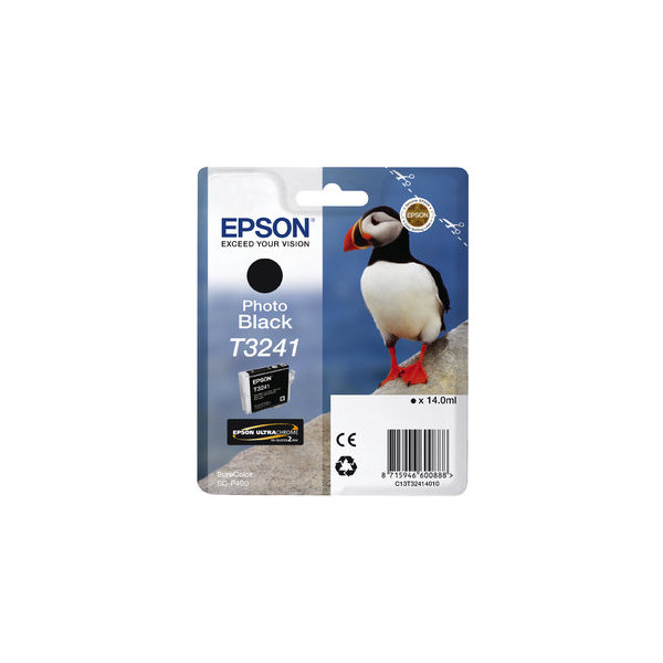 8715946600888 - Tintenpatrone T3241 Photo Black Original Farbstoffbasierte Tinte Photo schwarz Epson SureColor SC-P400 1 Stück