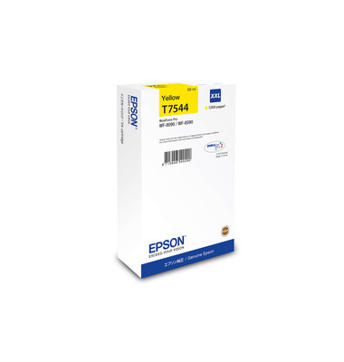 Druckerpatrone T7544 XXL yellow für WorkForce Pro WF-8090DW,