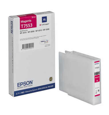Tintenpatrone T7553 XL magenta für WorkForce WF-8010DW, WF-8090DW,