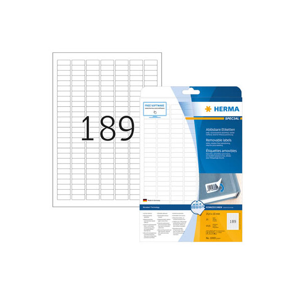 4008705100014 - 4x10 25 Bl DIN A4 4725 Stück   10001 Etiketten Movables Etik w  254x10 25 Bl DIN A4 4725 Stück   10001 10001 4008705100014