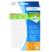 Etiketten Movables 10618 weiß 52x82mm (BxH) wiederablösbar