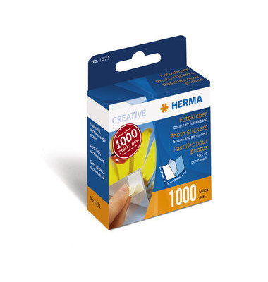 Klebestrips 1071 Fotokleber, 1000 St&uuml;ck, 12x17mm (BxL), permanent