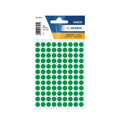 Markierungspunkte Vario 1835, dunkelgr&uuml;n, &Oslash; 8mm