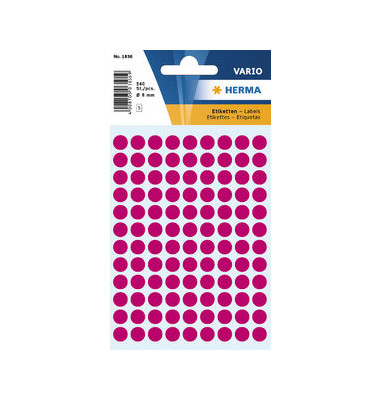 Markierungspunkte Vario 1836, pink, &Oslash; 8mm