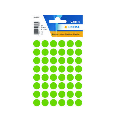 Markierungspunkte Vario 1868, leuchtgr&uuml;n, &Oslash; 12mm