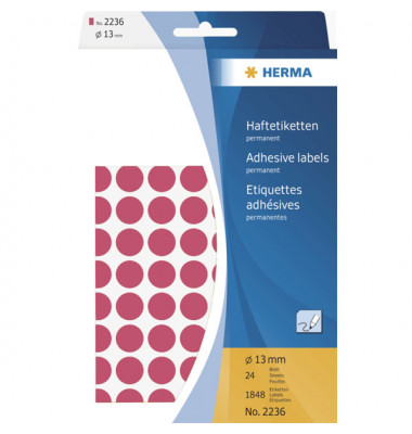 Markierungspunkte 2236, rot, &Oslash; 13mm