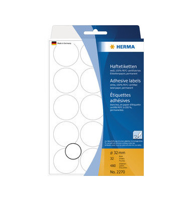 Markierungspunkte 2270 weiß Ø 32mm 480 Stück Markierungspunkte 2270 weiß Ø 32mm 480 Stück
