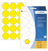 32 mm Durchmesser gelb HERMA Markierungspunkte 