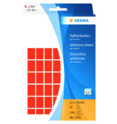 Etiketten 2342, rot, 12x18mm, rechteckig