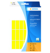 Etiketten 2361, gelb, 13x40mm, rechteckig