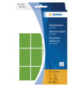 Etiketten 2455, gr&uuml;n, 25x40mm, rechteckig