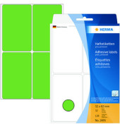 Etiketten 2495, gr&uuml;n, 52x82mm, rechteckig
