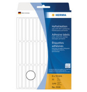 Etiketten 2530, wei&szlig;, 6x50mm, rechteckig