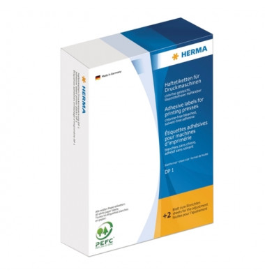 Etiketten für Druckmaschine DP1 20 x 50mm weiß 2900