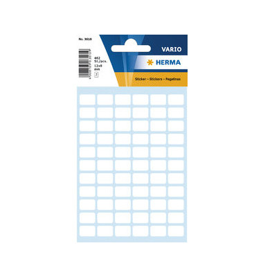 Etiketten Vario 3610 weiß 8x12mm (BxH) Etiketten Vario 3610 weiß 8x12mm (BxH)