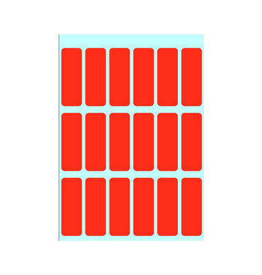 Etiketten ROT 3652 12 x 34 mm 90 Stück Etiketten ROT 3652 12 x 34 mm 90 Stück