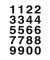 Nummernetiketten 0-9 transp. 20x18mm