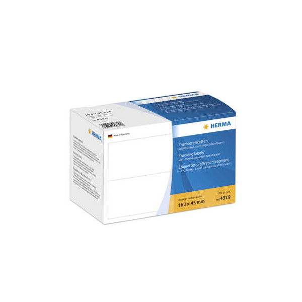 4008705043199 - 4319 Etiketten (Frankiermaschine) 163 x 45 mm Papier Weiß 1000 St Permanent Frankier-Etiketten
