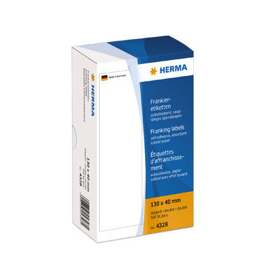 4326 Frankieretiketten 130 x 40 mm weiß 500 Stück 4326 Frankieretiketten 130 x 40 mm weiß 500 Stück