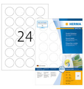 Etiketten Special 4476, weiß 40x40mm, rund, 