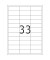 Etiketten Premium 4613, weiß 66x25,4mm, rechteckig, 