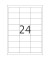 Etiketten Special 4820, weiß 66x33,8mm, rechteckig, 