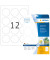 Etiketten Special 5067, weiß 60x60mm, rund, 