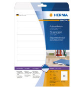 R&uuml;ckenschilder Special 5119, wei&szlig;, schmal/kurz, 25,4x192mm, selbstklebend, permanent 