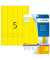 selbstklebende Rückenschilder A4 Etiketten 5131 gelb schmal/lang 38x297mm (BxH) selbstklebend permanent 