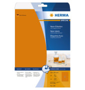 Etiketten Special 5149, neonorange, 210x297mm, rechteckig