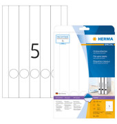 selbstklebende Rückenschilder A4 Etiketten 5158 weiß schmal/lang 34x297mm (BxH) selbstklebend permanent 