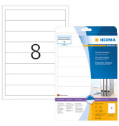 R&uuml;ckenschilder Special 5160, wei&szlig;, schmal/kurz, 34x192mm, selbstklebend, permanent 