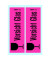 Etiketten Vorsicht Glas leuchtrot / schwarz 39 x 118mm