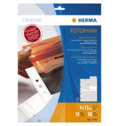 Prospekth&uuml;llen Fotophan 7583, A4 klar glatt, oben offen
