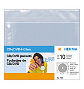 CD/DVD Hüllen f.2 CDs/DVD transp. 145x135mm 5 St